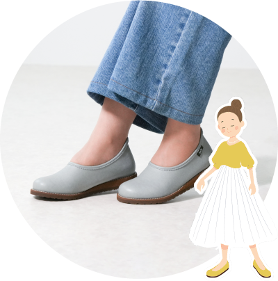 シンプルコンフォートシューズガーデン(チョコブラウン)の商品写真